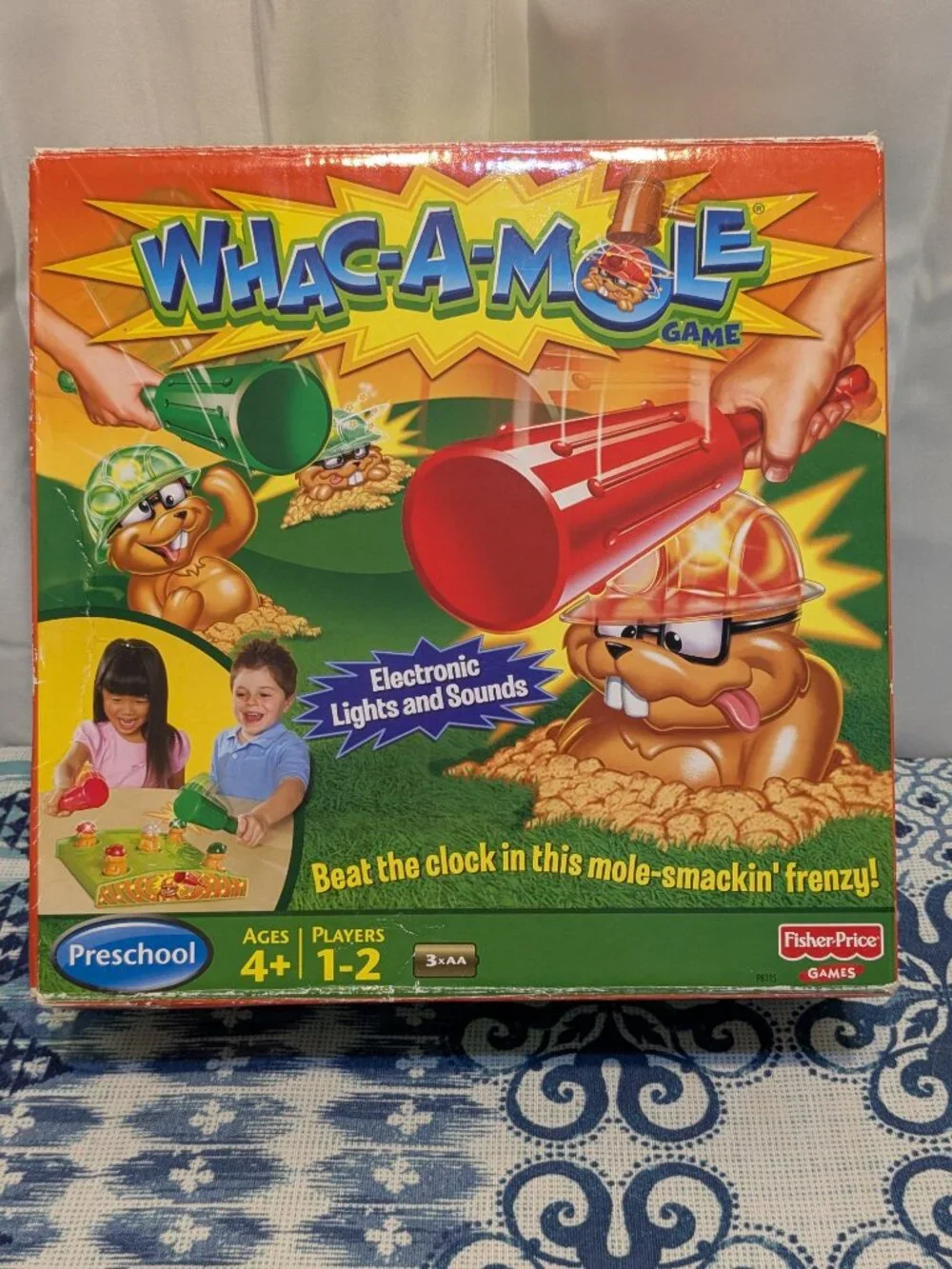 VTG Fisher Price Whac A Mole Electronic 2009 Game Tested Works Complete